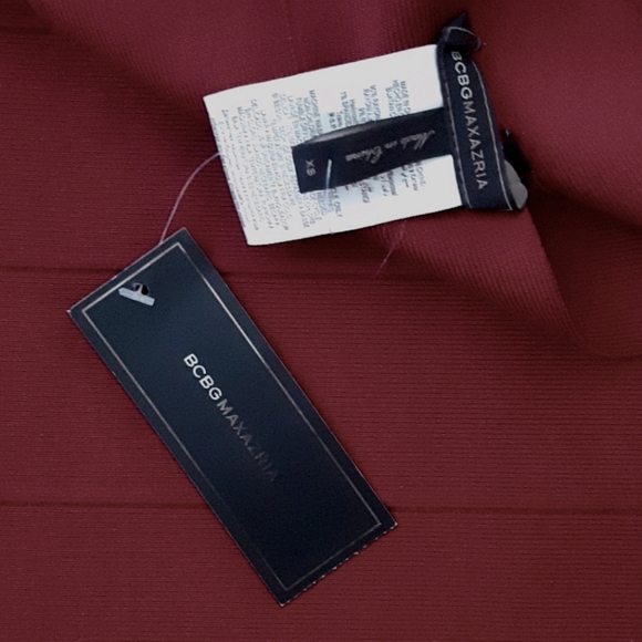 BCBG MaxAzria 🍷 Wine Red Bandage Skirt - Picture 3 of 5